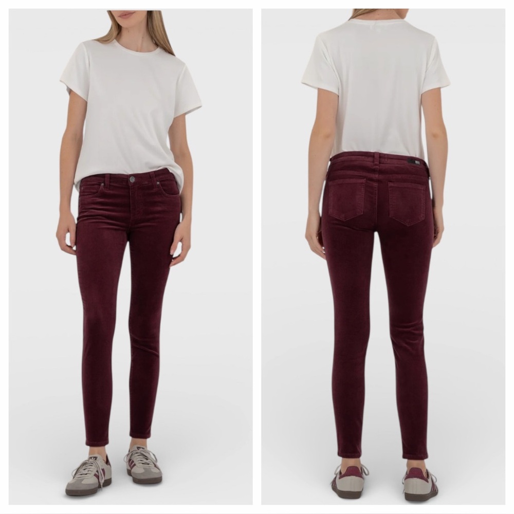 820 Kut from the Kloth High Rise Diana Fab AB Skinny Corduroy Jeans